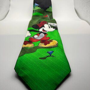 Disney Mickey Mouse Golfer Golf Tie Necktie Mickey Unlimited